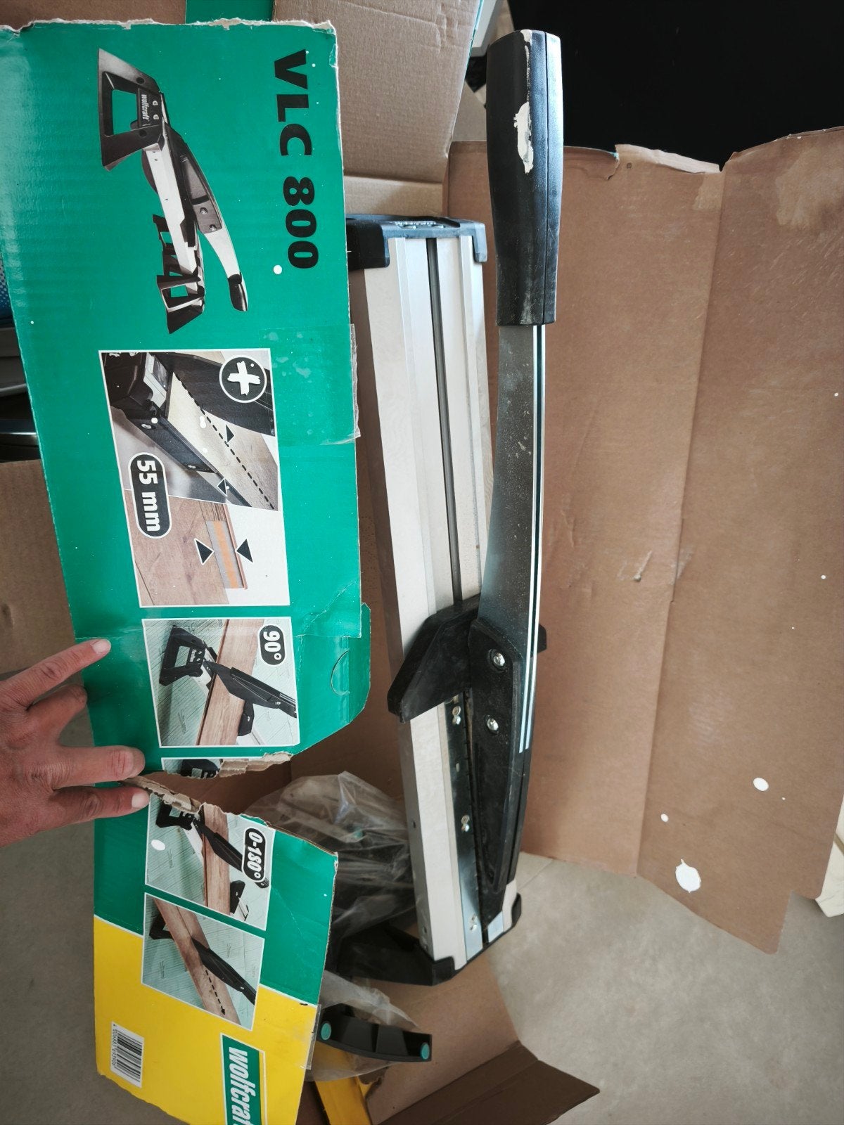 Wolfcraft VLC 800 Laminaatsnijder, Ophalen, Overige typen, Zo goed als nieuw, 30 tot 70 mm