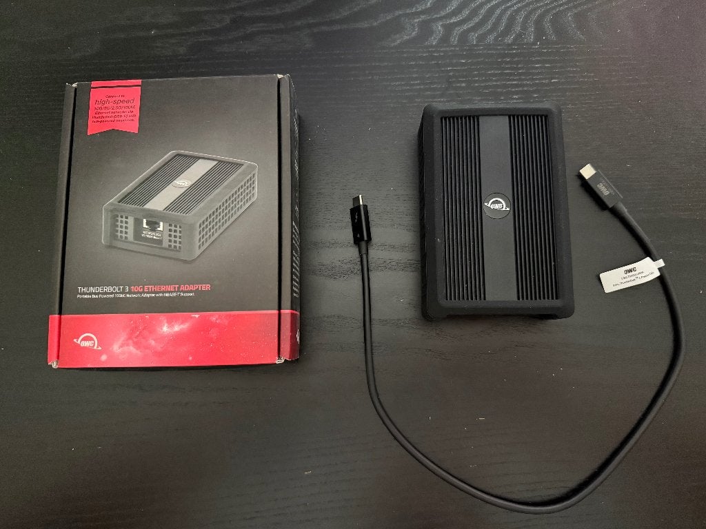 OWC Thunderbolt 3 10G Ethernet Adapter, Ophalen of Verzenden, Zo goed als nieuw
