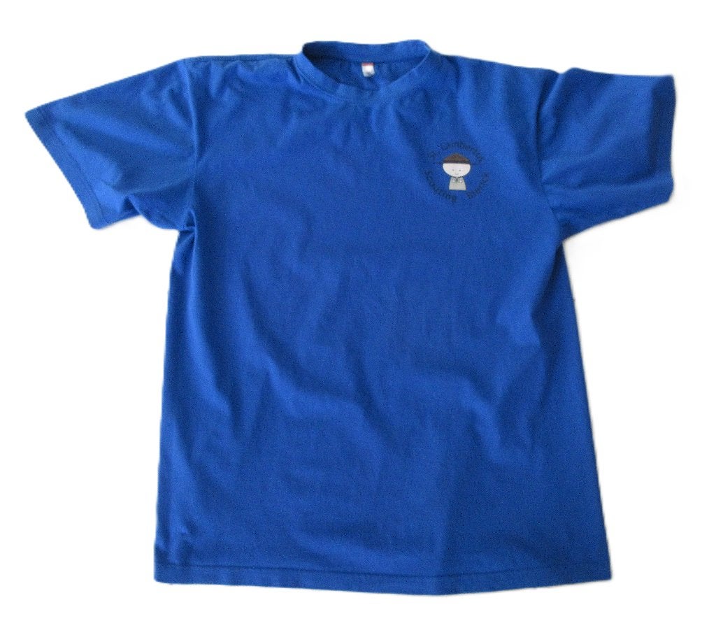 T-shirt | Scouting St. Lambertus Blerick | maat L, Ophalen, Zo goed als nieuw, Maat 52/54 (L), Blauw