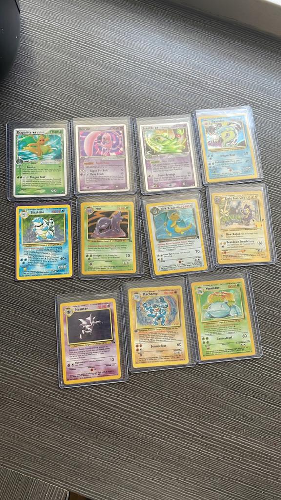 11 zeldzame pokemon kaarten, Verzenden, Zo goed als nieuw, Meerdere kaarten