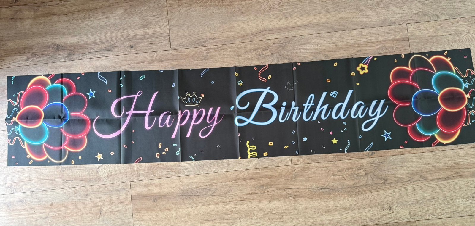 Happy birthday spandoek, Ophalen of Verzenden, Zo goed als nieuw, Versiering, Verjaardag