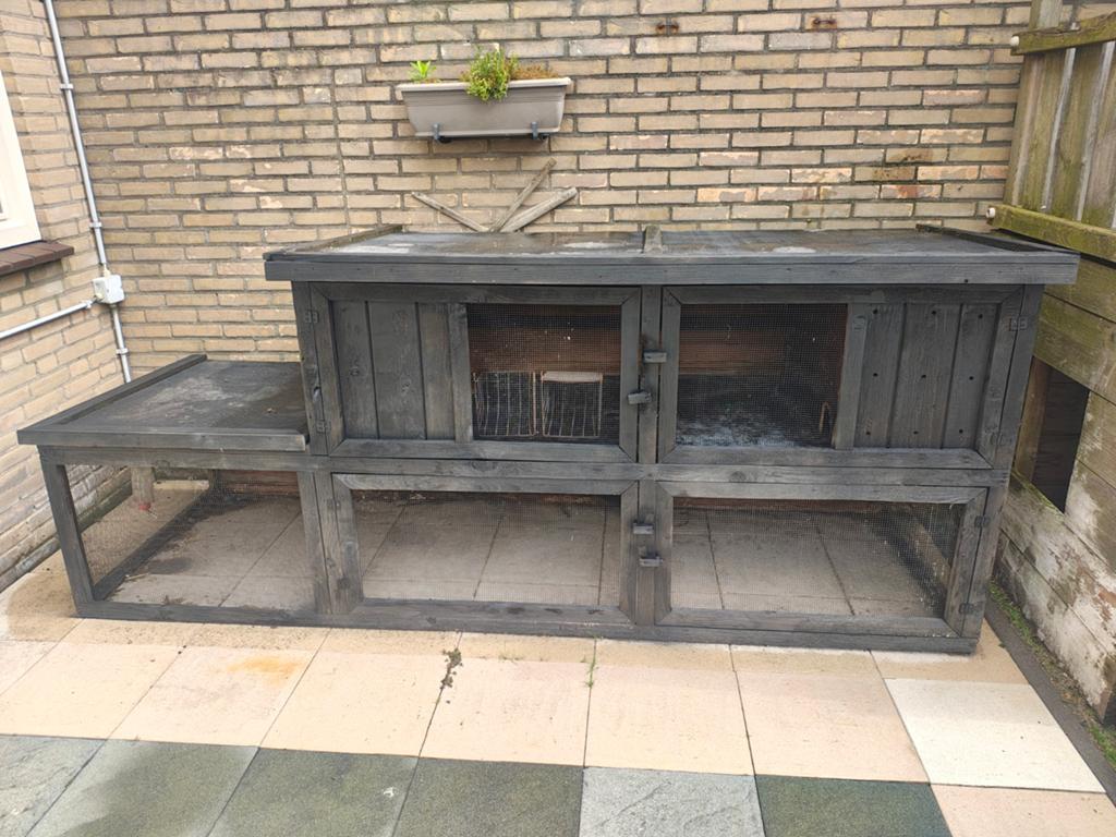 Mooie groot konijnenhok, Ophalen, 90 cm of meer, Hok, Konijn