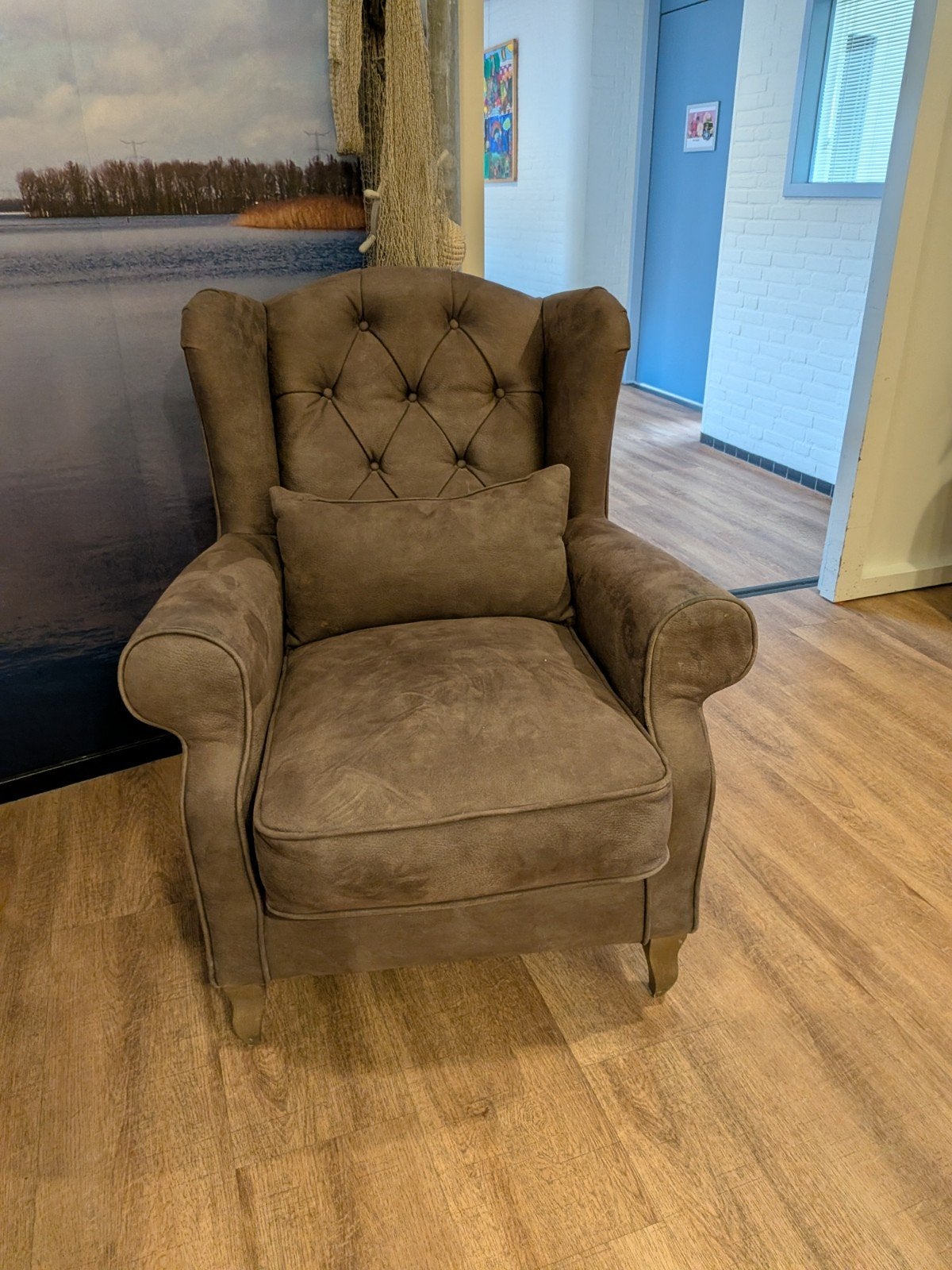 Twee mooie fauteuils, Ophalen, 75 tot 100 cm, Zo goed als nieuw, Stof