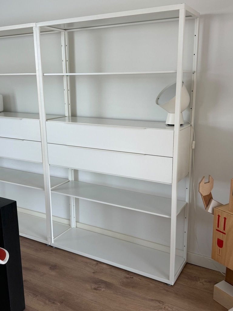 IKEA FJÄLKINGE design kasten wit met lades (2 stuks), Huis en Inrichting, Ophalen, Gebruikt