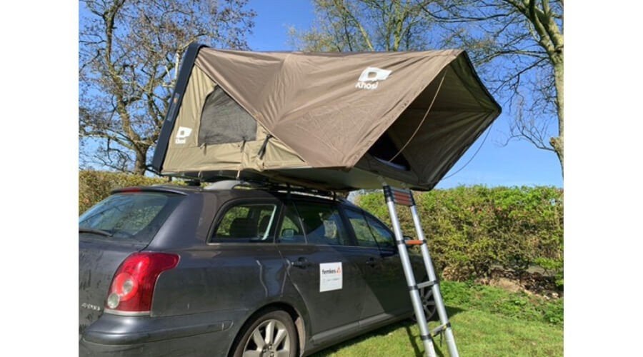 Femkes Alu Family Khosi daktent 180 en Complete off grid set, Ophalen, Zo goed als nieuw, Tot en met 3