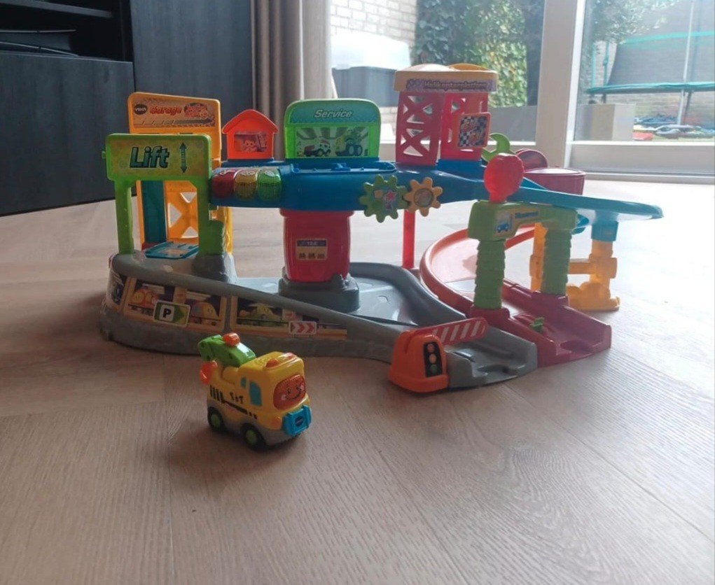 VTech Toet Toet Auto's Garage met takelwagen, Ophalen of Verzenden, Gebruikt, Jongen of Meisje