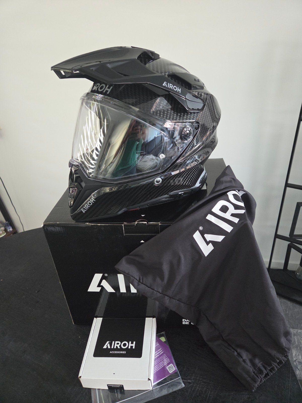 airoh commander 2 carbon mt- M, Overige merken, M, Dames, Ophalen of Verzenden