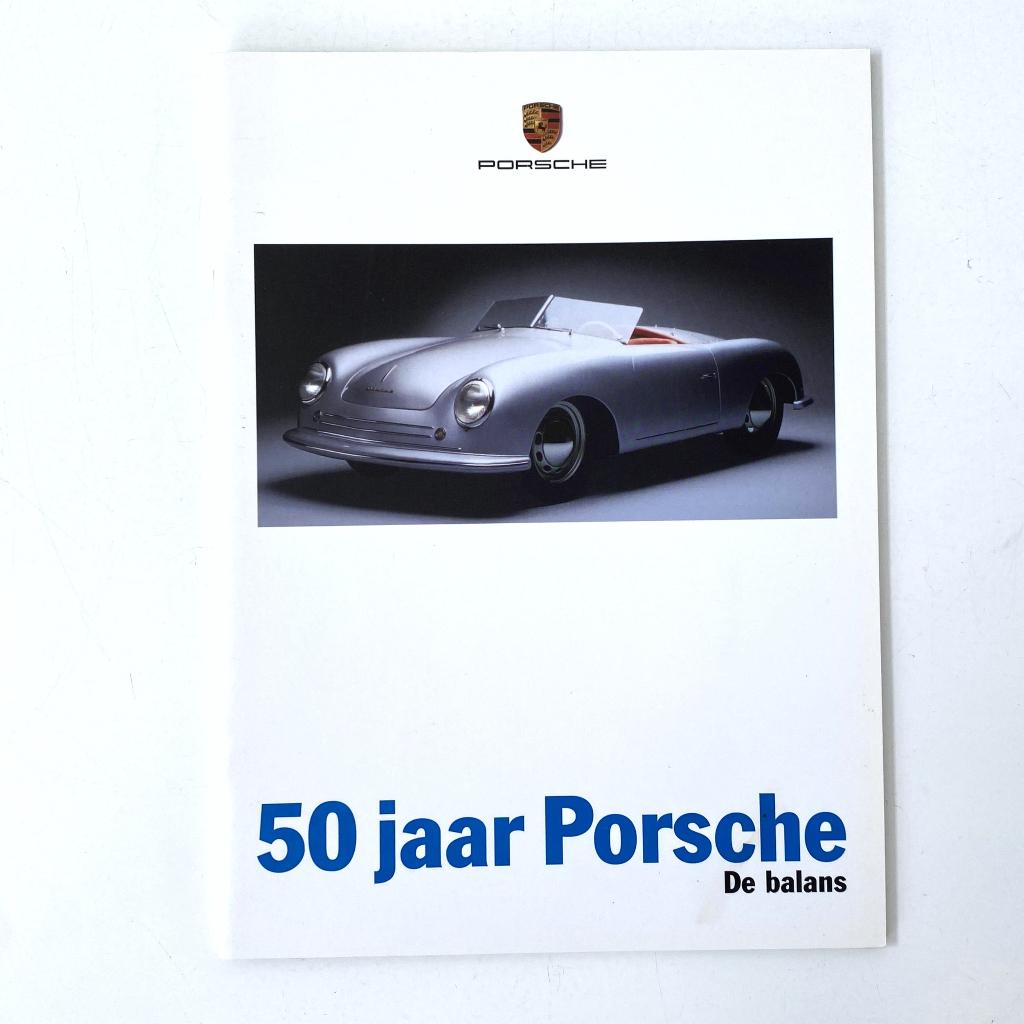 50 jaar Porsche brochure, Verzenden, Zo goed als nieuw, Porsche
