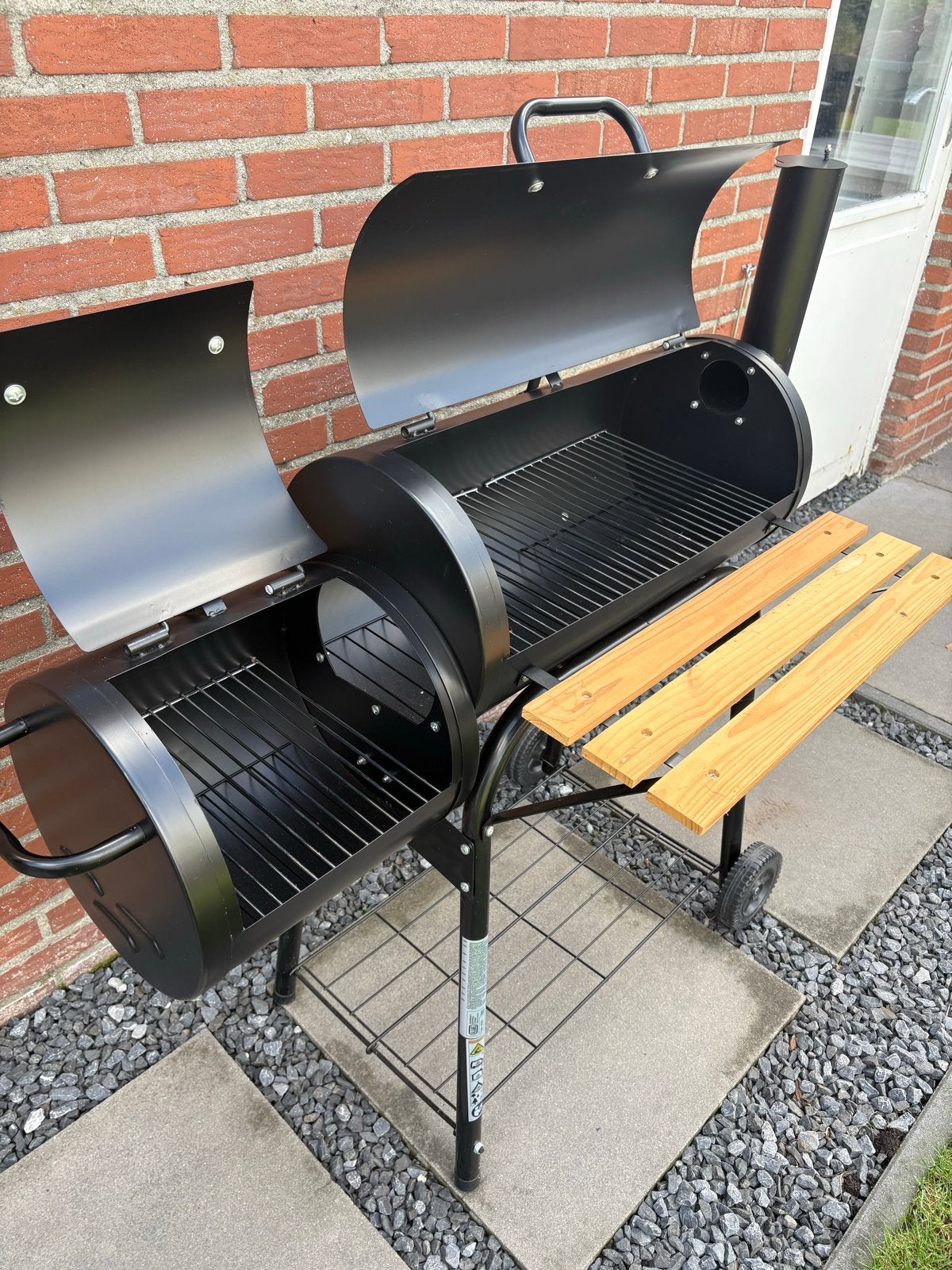 Offset Smoker BBQ, Tuin en Terras, Houtskoolbarbecues, Ophalen, Nieuw