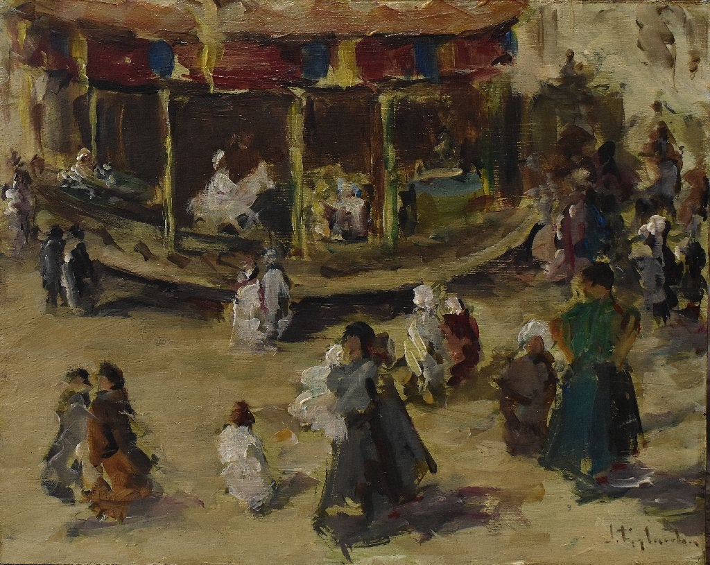Kermis= Jan Rijlaarsdam., Antiek en Kunst, Ophalen of Verzenden