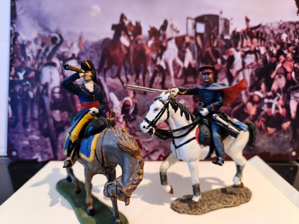 Waterloo 1815: Wellington & Blücher tinnen militaire te paar, Verzamelen, Militaria | Algemeen, Ophalen of Verzenden