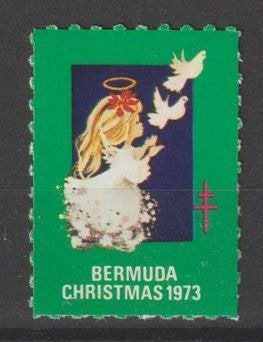 Bermuda sluitzegel TBC bestrijding / kerstmis 1973, Ophalen of Verzenden, Postfris, Noord-Amerika