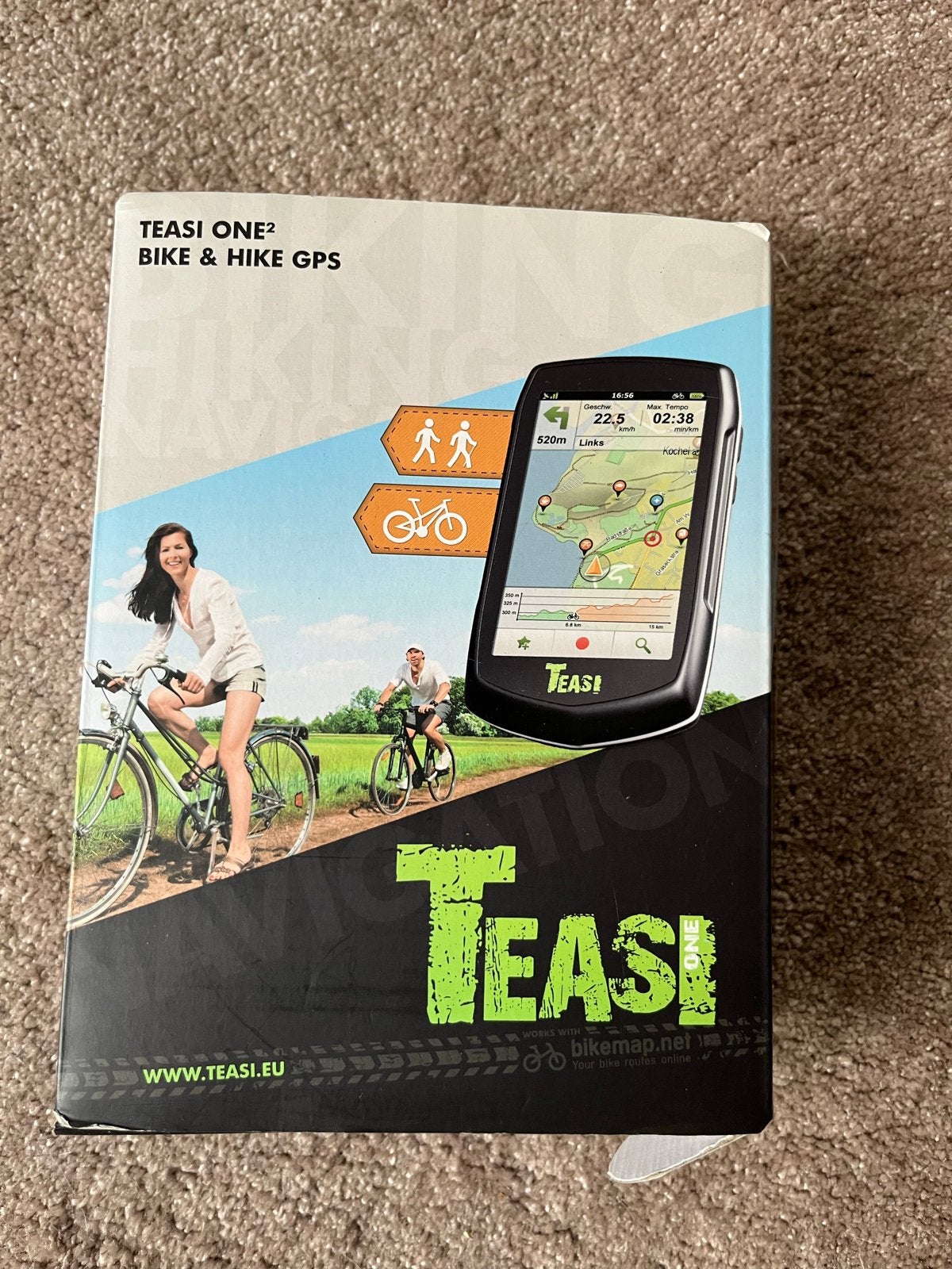 Teasi One² Bike & Hike GPS Navigatie voor Fiets en Wandelen, Ophalen of Verzenden, GPS, Nieuw