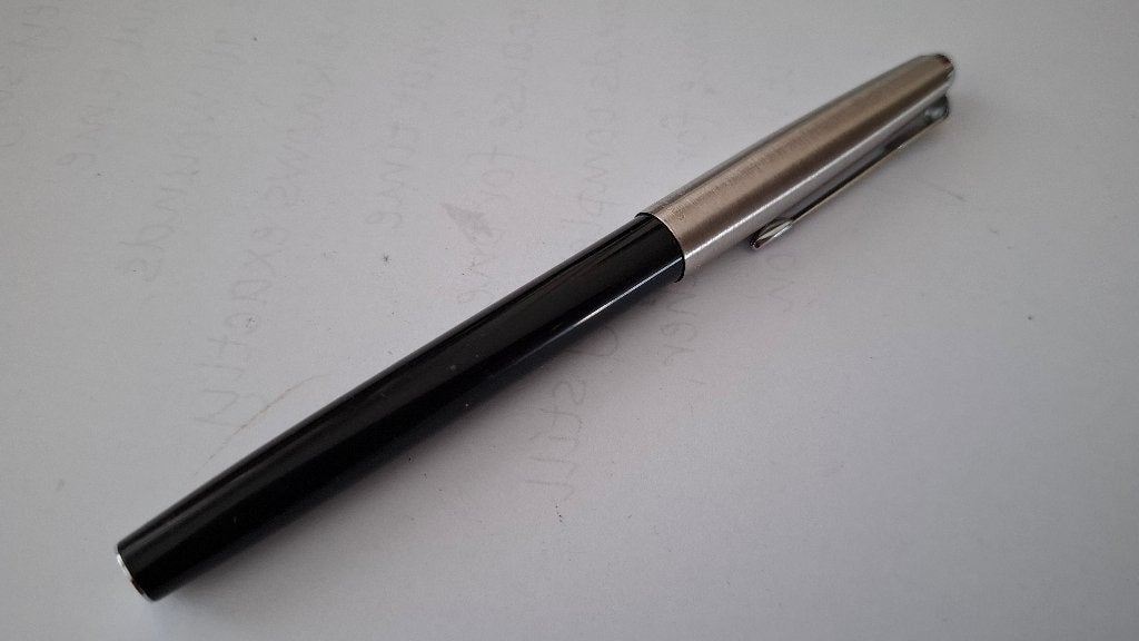Parker pen met Fibre stift, Ophalen of Verzenden, Gebruikt, Vulpen, Parker