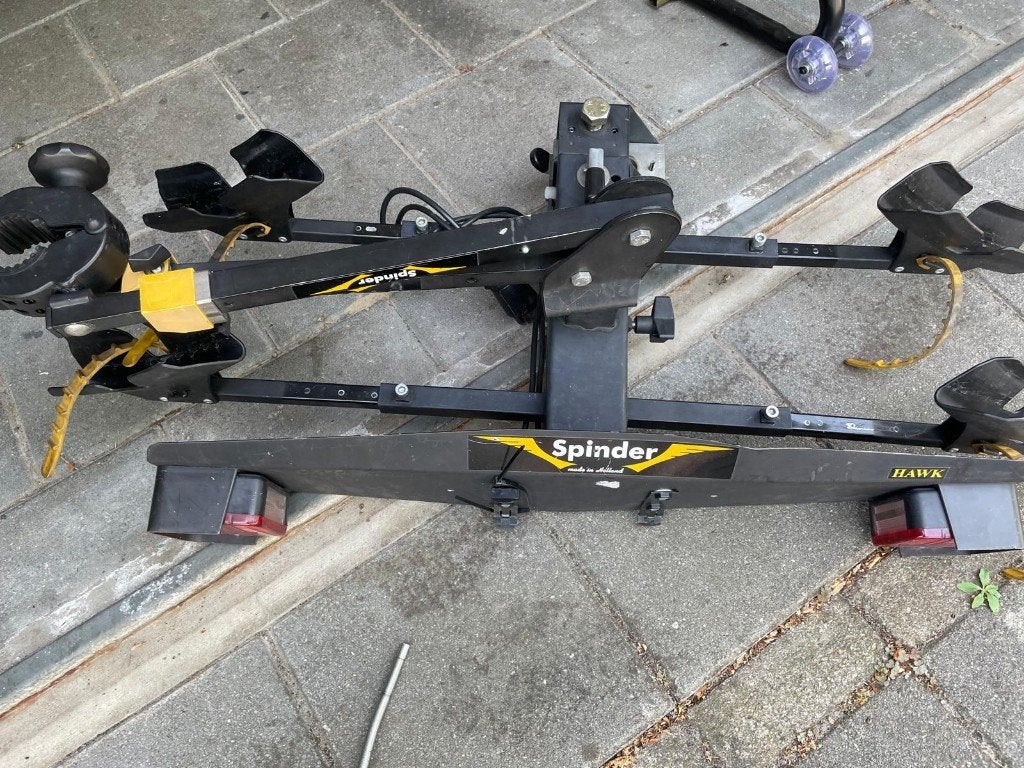 Spinder Hawk fietsendrager, Auto diversen, Fietsendragers, Ophalen, 2 fietsen, Gebruikt, Trekhaakdrager