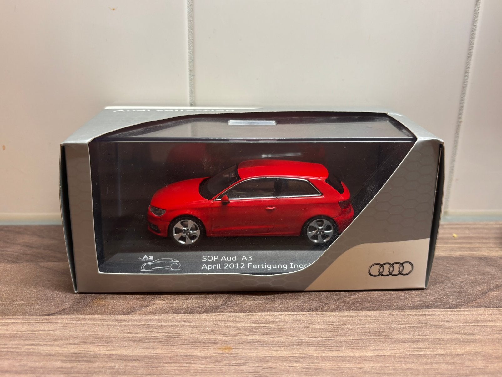 Audi A3 2012 Misano Red Schuco 1:43, Ophalen of Verzenden, Nieuw, Auto, Schuco