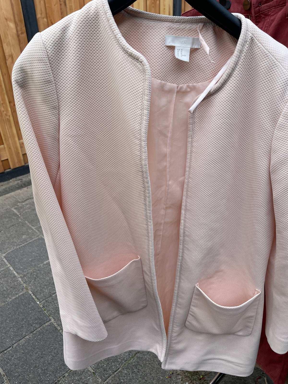 H&M Roze Jasje Maat 40, Ophalen of Verzenden, Zo goed als nieuw, Maat 38/40 (M), Roze