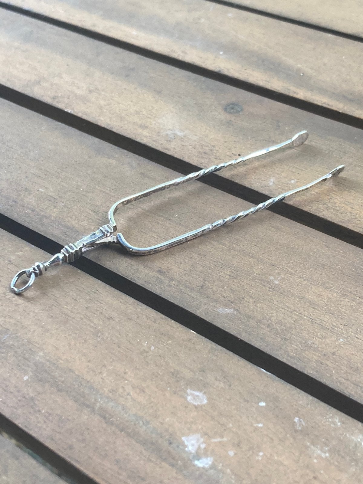 17e eeuwse miniatuur zilveren haardtang - Wessel Jansen, Ophalen of Verzenden, Zilver