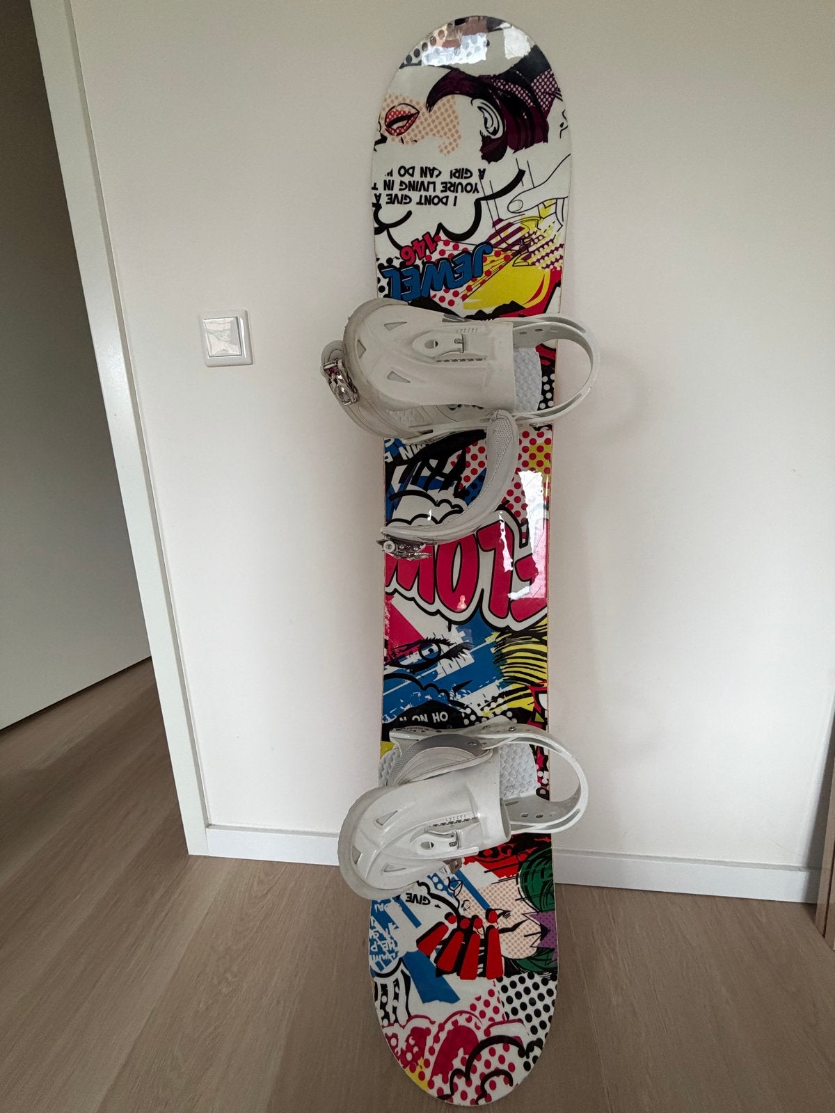 Beginner Snowboard 146cm met Burton bindingen, Ophalen of Verzenden, Gebruikt, Board
