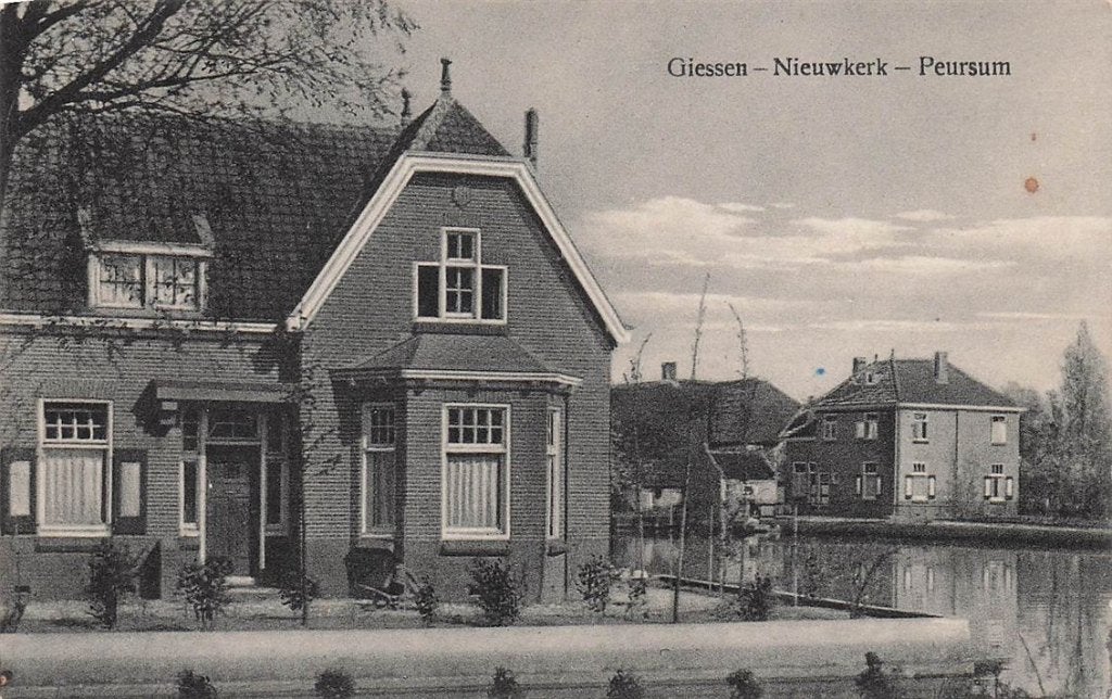 703-202-053 Giessen Nieuwkerk Peursum, Verzamelen, Ansichtkaarten | Nederland, Verzenden, Voor 1920, Zuid-Holland