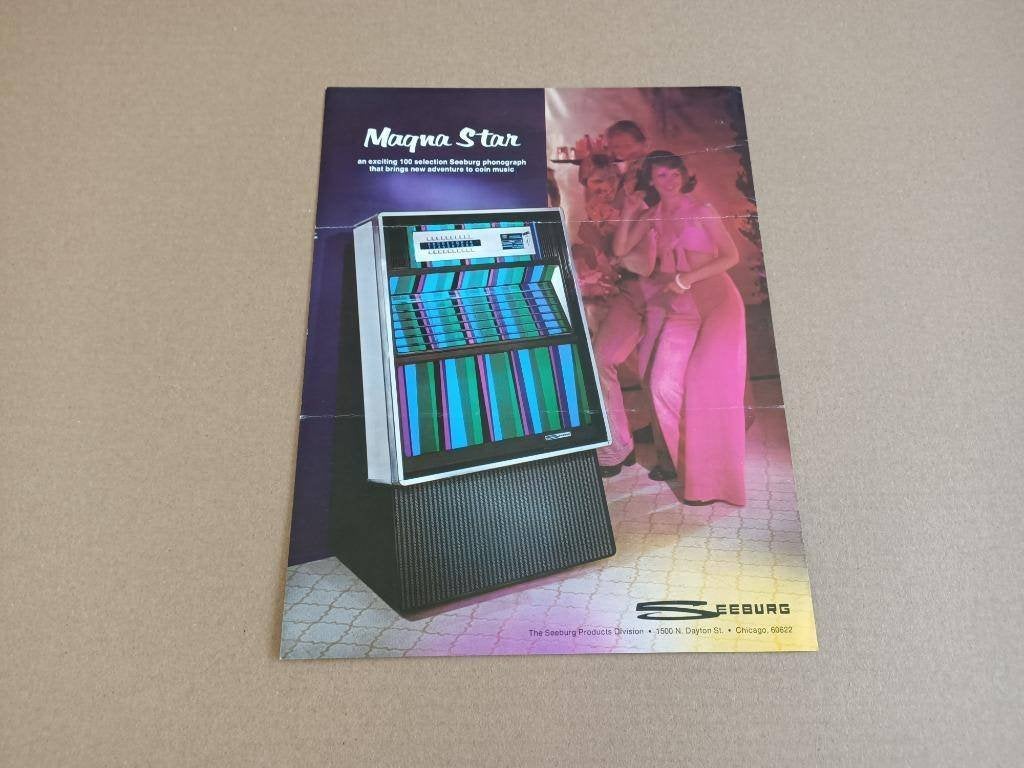 Flyer: Seeburg Magna Star (1974) jukebox, Verzenden, Gebruikt, 1950 tot 1960, Seeburg