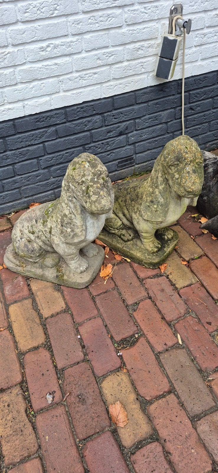 betonnen basset beelden, Tuin en Terras, Ophalen, Gebruikt, Beton