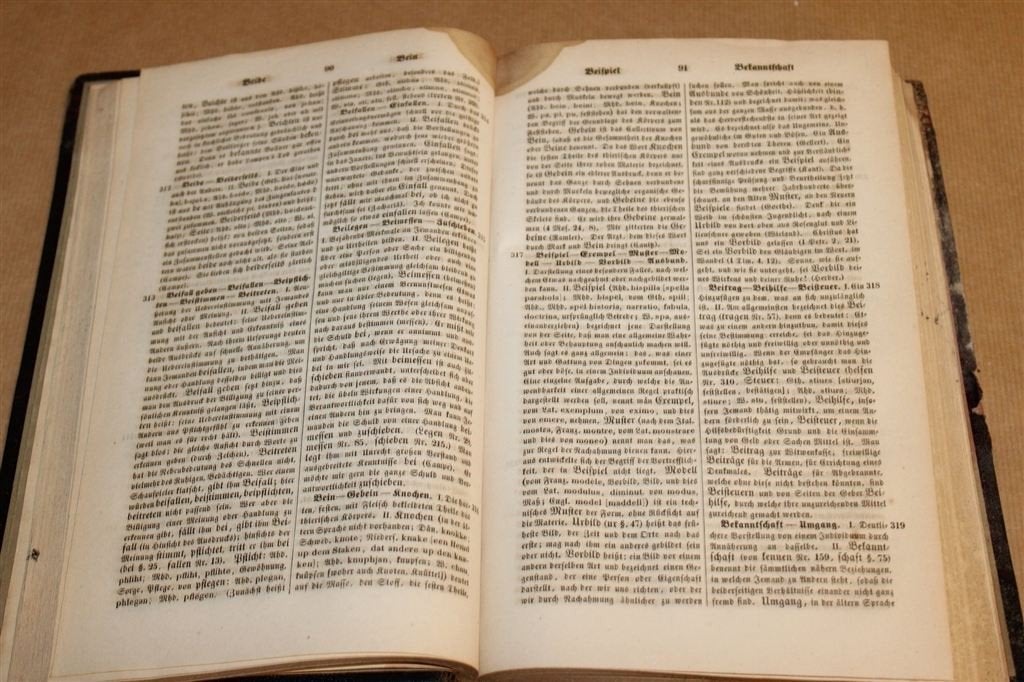 Handwörterbuch — Antiek Duits Synoniemenwoordenboek 1863, Antiek en Kunst, Ophalen of Verzenden
