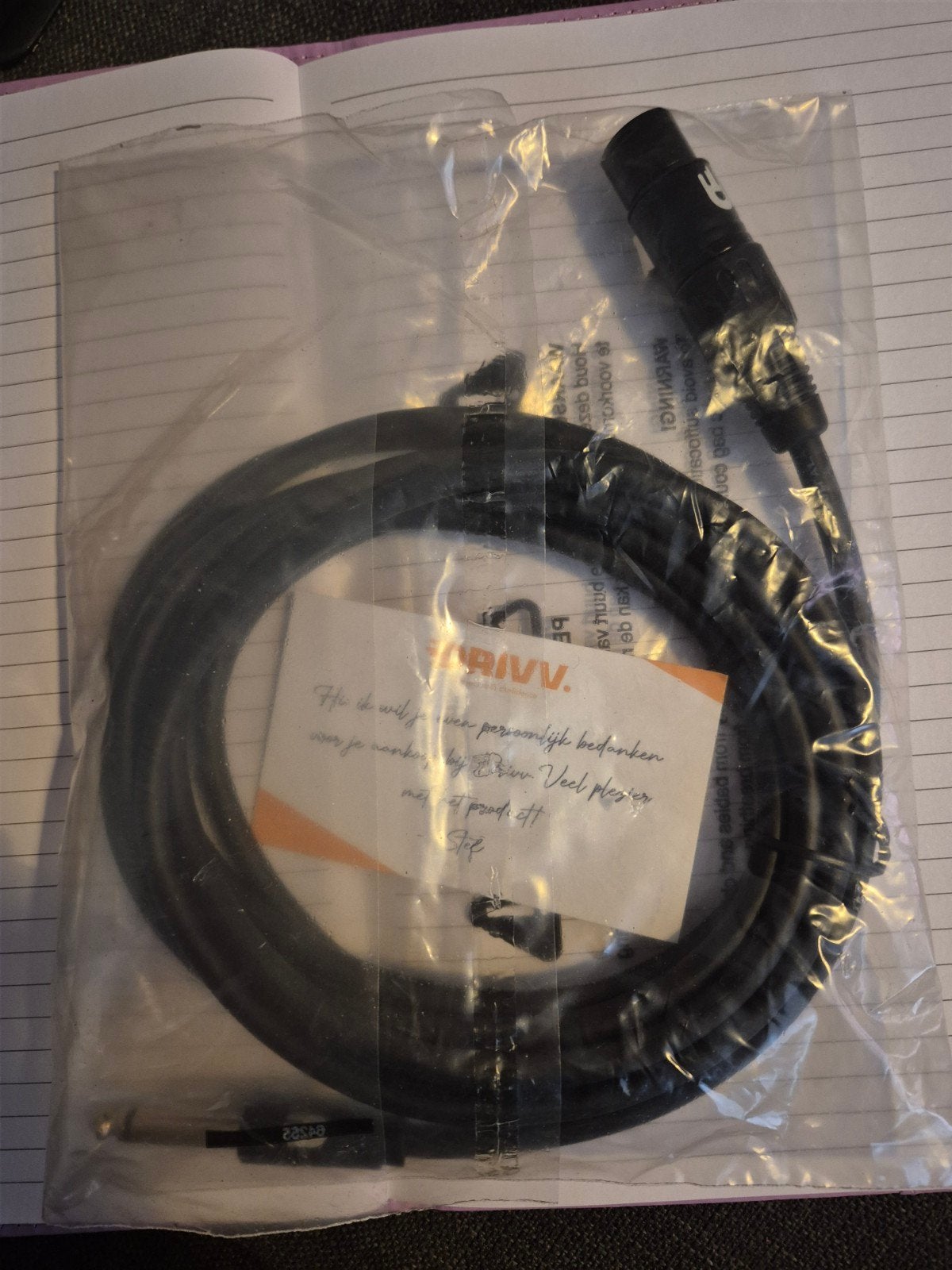 Nieuwe microfoonkabel XLR naar Jack, Muziek en Instrumenten, Kabels en Stekkers, Ophalen, Nieuw, Microfoon