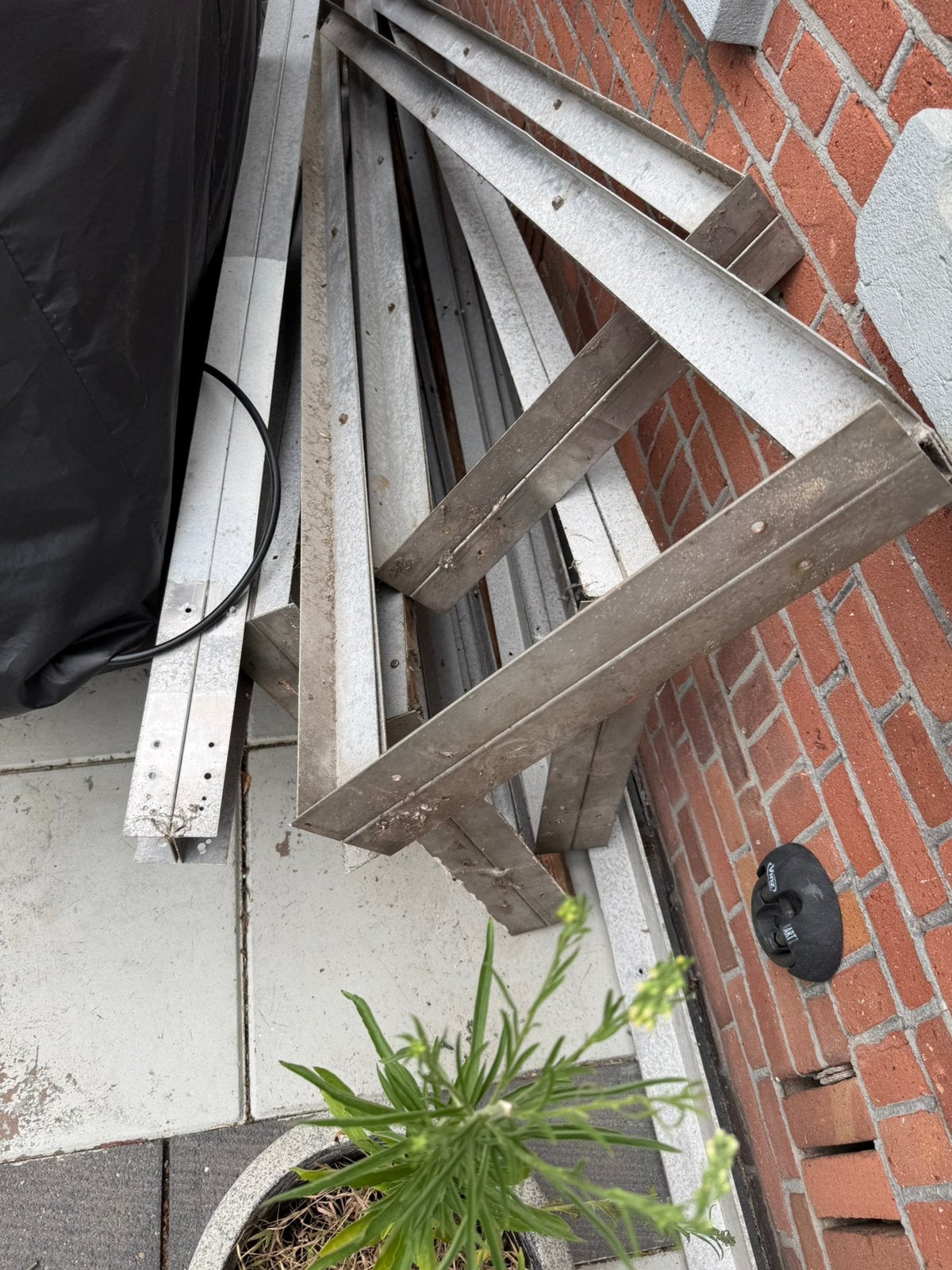 Aleminium profielen overkapping, Doe-het-zelf en Verbouw, Metalen, Ophalen of Verzenden, Gebruikt, Aluminium