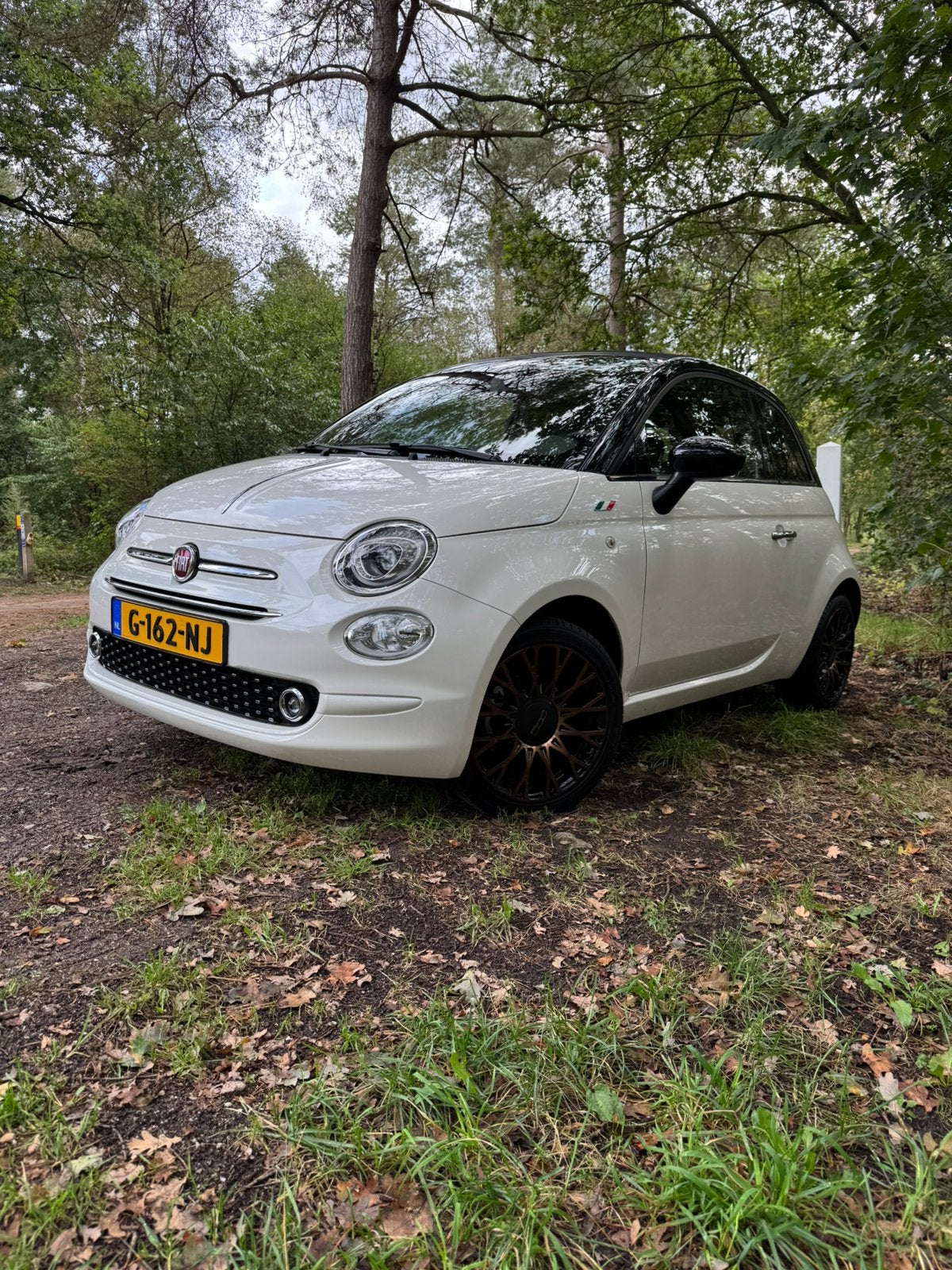Fiat 500C Twinair Turbo 85pk TH120 2019 Wit, Voorwielaandrijving, 40 €/maand, Wit, Origineel Nederlands