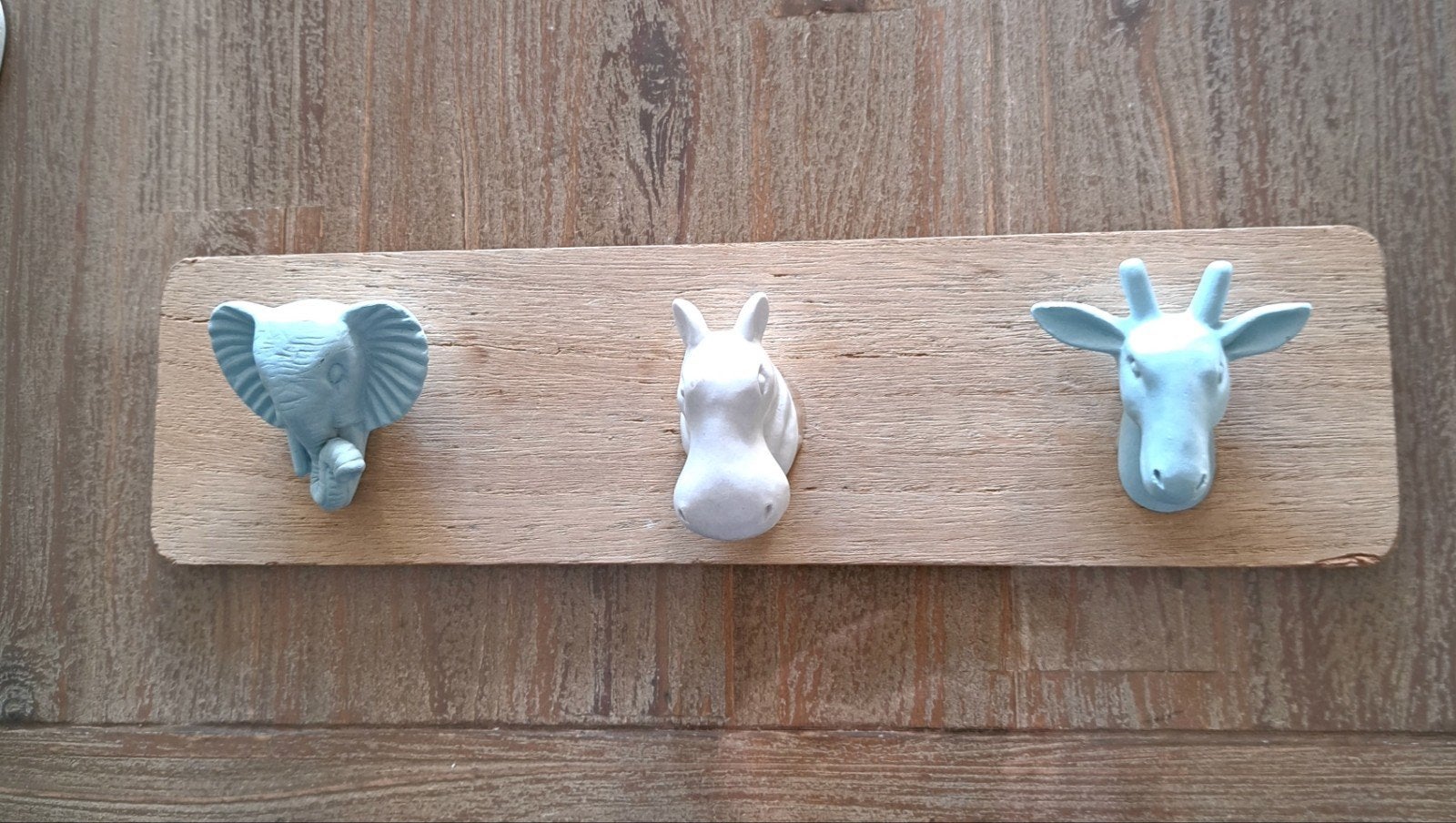 Leuke kinderkapstok met dierenhoofden, Huis en Inrichting, Woonaccessoires | Kapstokken, Gebruikt, Ophalen of Verzenden, Minder dan 100 cm