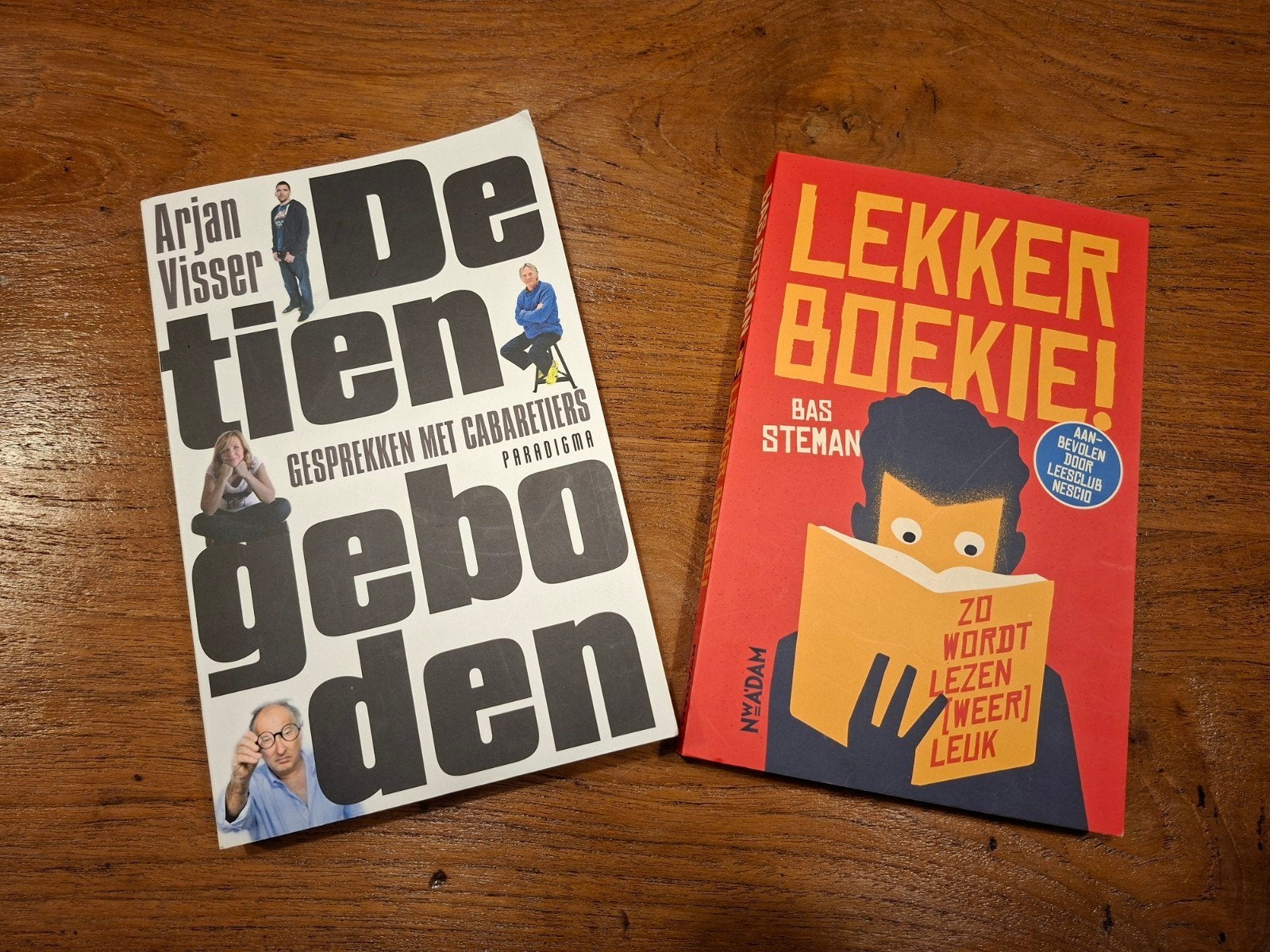 Boekenpakket: De Tien Geboden & Lekker Boekie!, Boeken, Ophalen of Verzenden, Zo goed als nieuw, Arjan Visser, Bas Steman