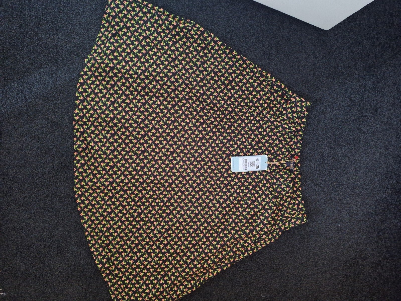King Louie Serena Print Minerva Rok Maat L, Zwart, Maat 42/44 (L), Nieuw, Ophalen of Verzenden
