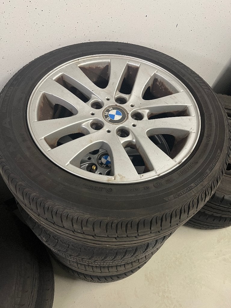 Wielen BMW 3 Serie (2004-2011) 5x120 - Zomer & Winter, Gebruikt, 16 inch, Banden en Velgen, Personenwagen