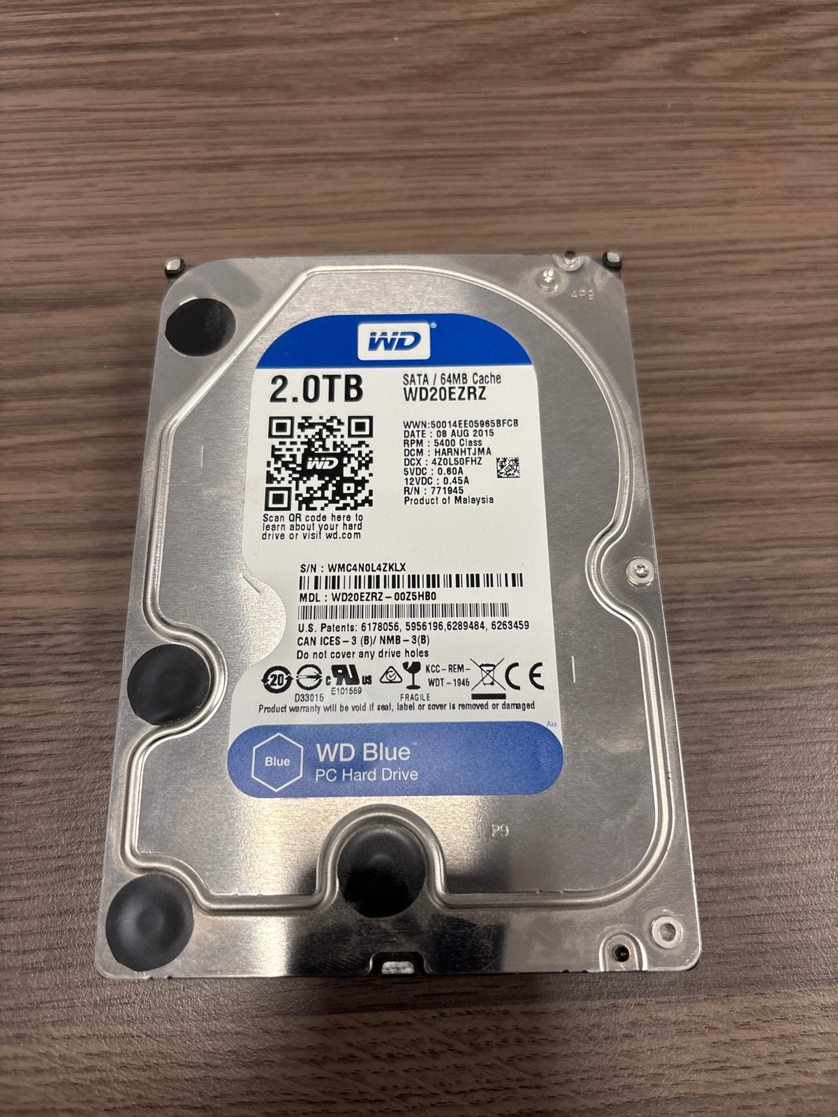 WD Blue 2TB SATA HDD - Interne Harde Schijf 3,5, Intern, Gebruikt, Ophalen of Verzenden, Desktop