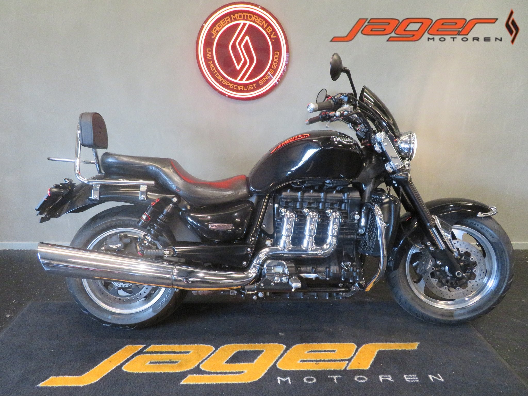 Triumph ROCKET 3 ROADSTER NIEUWSTAAT! HISTO (bj 2012), Motoren, Toermotor, Gebruikt, Bedrijf