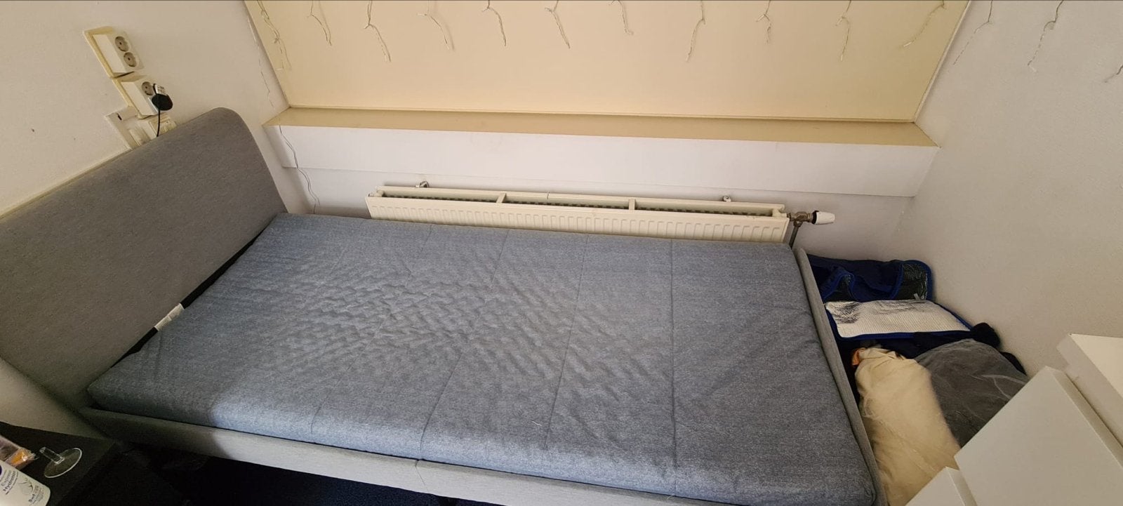 IKEA Eenpersoonsbed met lattenbodem en matras, Ophalen, Gebruikt, 90 cm, Eenpersoons