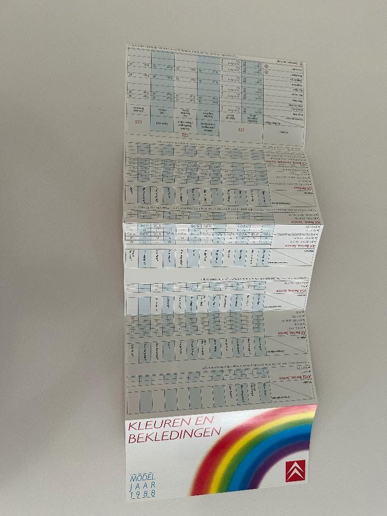 Folder Citroen Axel CX Visa BX CX break, Ophalen of Verzenden, Zo goed als nieuw, Citroën