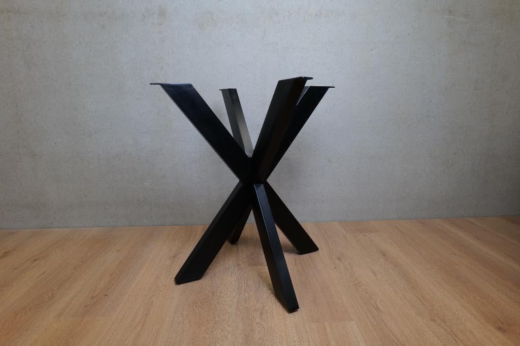 Spin matrix kruispoot zwart, ijzeren tafelpoot eettafel, Ophalen, Tafelpoot, 50 tot 100 cm, Nieuw