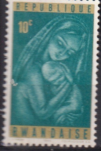 Rwanda 1985 Maria met kind, Verzenden, Postfris, Overige thema's