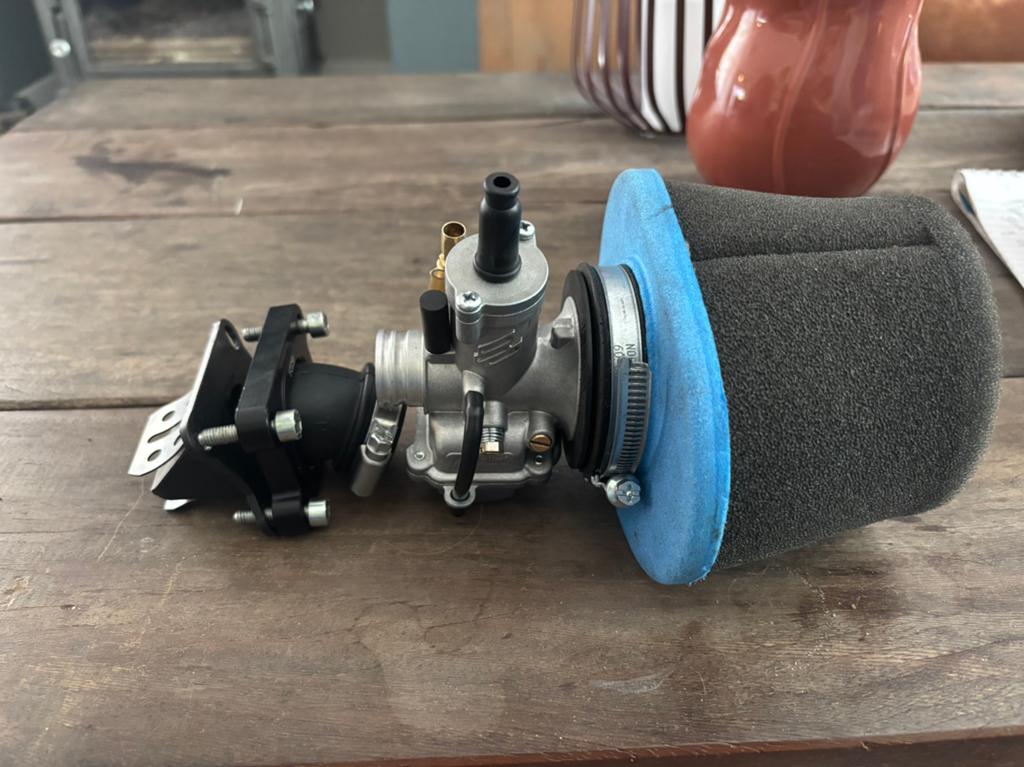 Complete inlaat set am6 polini 21 zo goed als nieuw, Ophalen of Verzenden, Zo goed als nieuw, Carburateur
