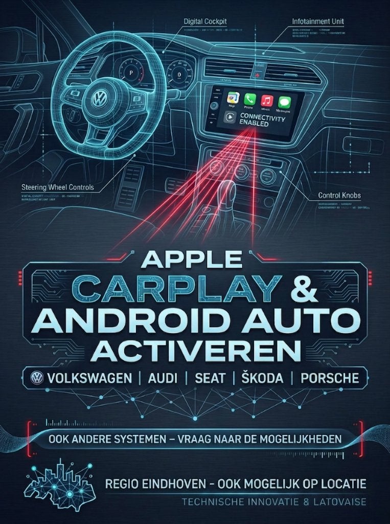 CarPlay & Android Auto vrijschakelen Porsche/VW/Audi/Seat, Ophalen, Nieuw