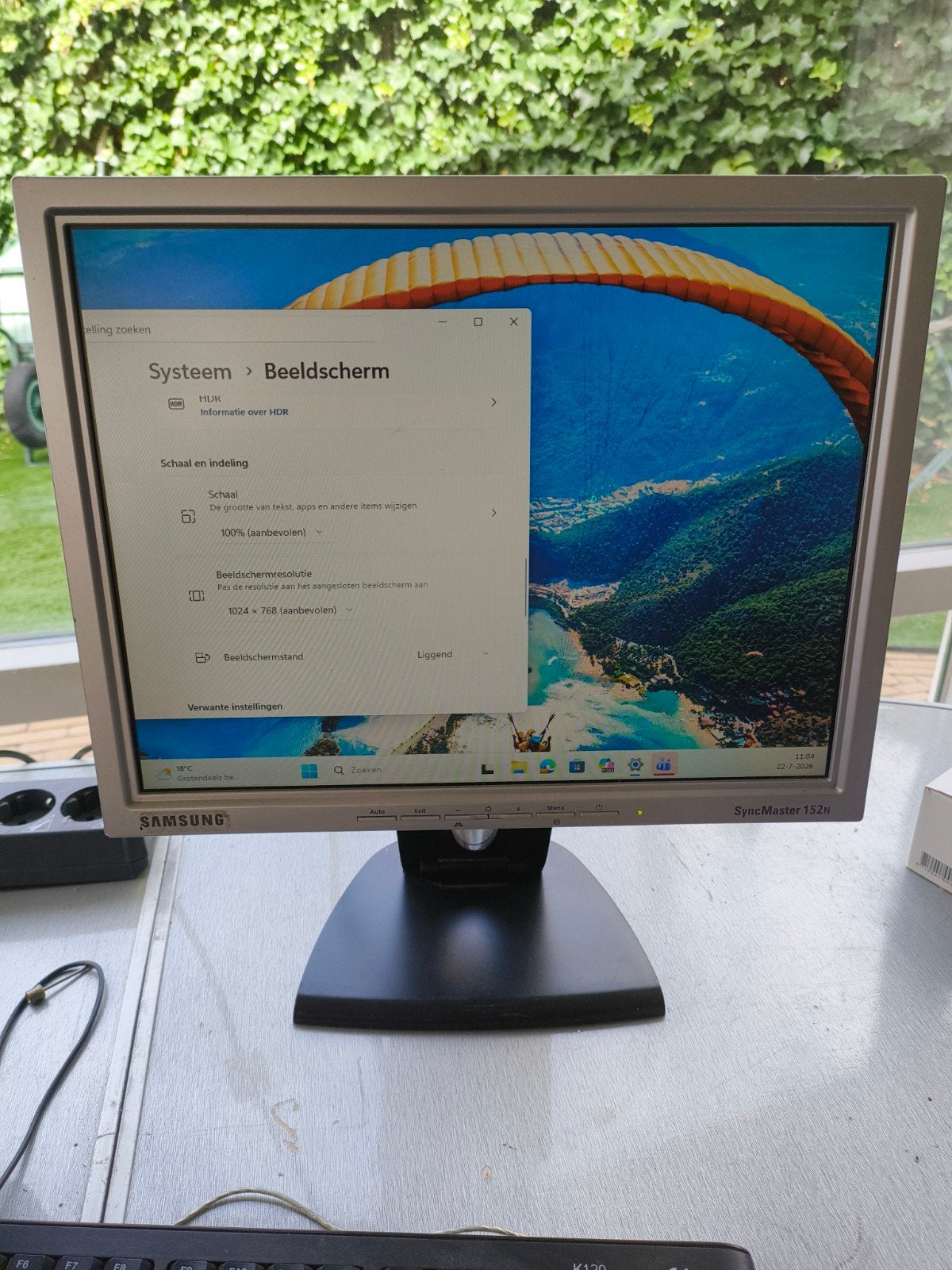 Samsung SyncMaster 152N Monitor - 15 inch, Computers en Software, Monitoren, Gebruikt, 60 Hz of minder, VGA, Overige typen, Overige resoluties