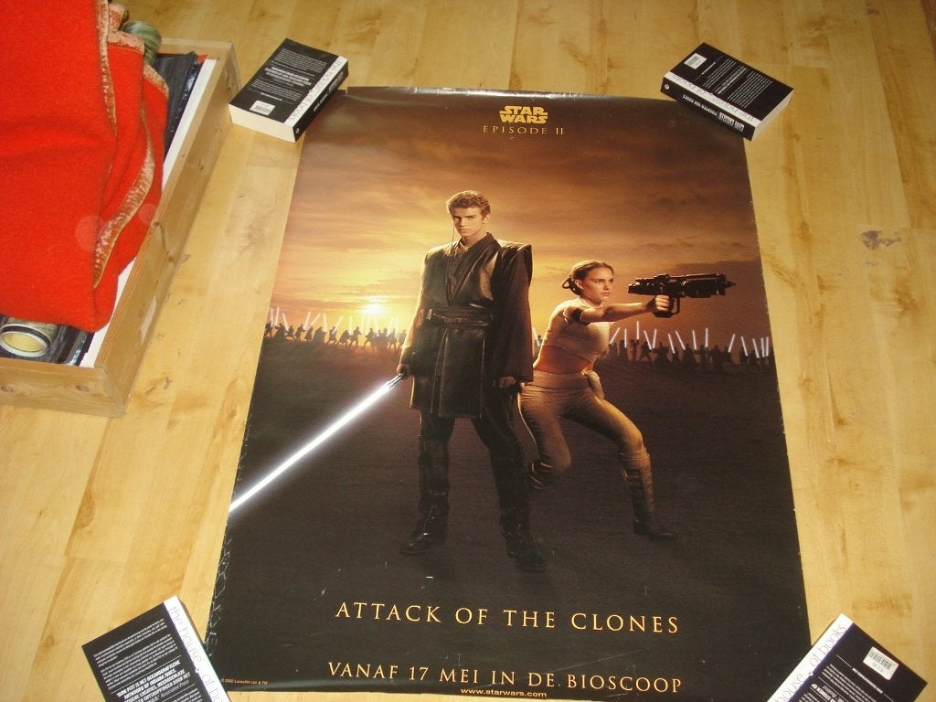 Star Wars attack of the Clones Filmposter, Verzamelen, Ophalen, Gebruikt, A1 t/m A3, Film en Tv