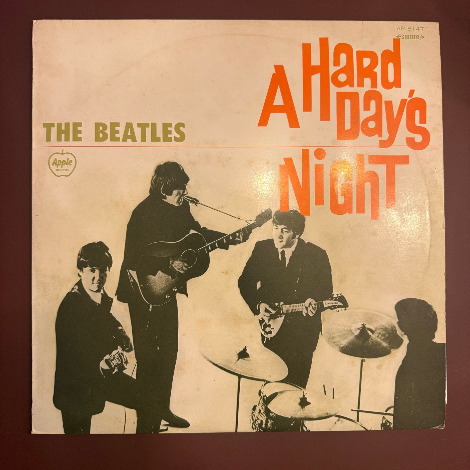 The Beatles - A Hard Day's Night (Japanse persing), Cd's en Dvd's, Gebruikt, Inclusief insert, Ophalen of Verzenden, 12 inch