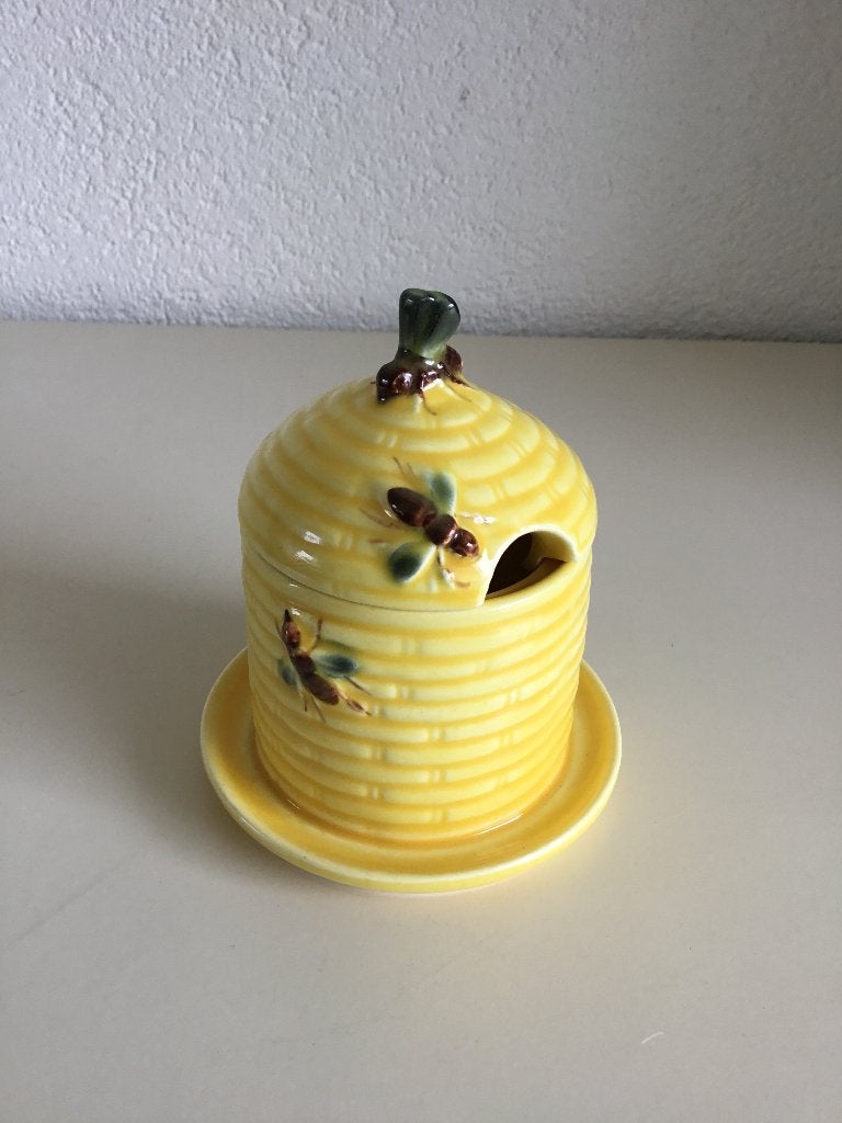 Vintage honingpot geel Goebel H 125/2/0 10,5 cm hoog, Antiek en Kunst, Antiek | Keramiek en Aardewerk, Ophalen of Verzenden