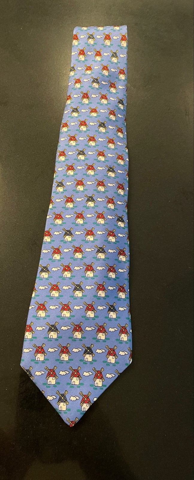 Westbury stropdas met molenpatroon, Ophalen of Verzenden, Nieuw, Blauw, Met patroon