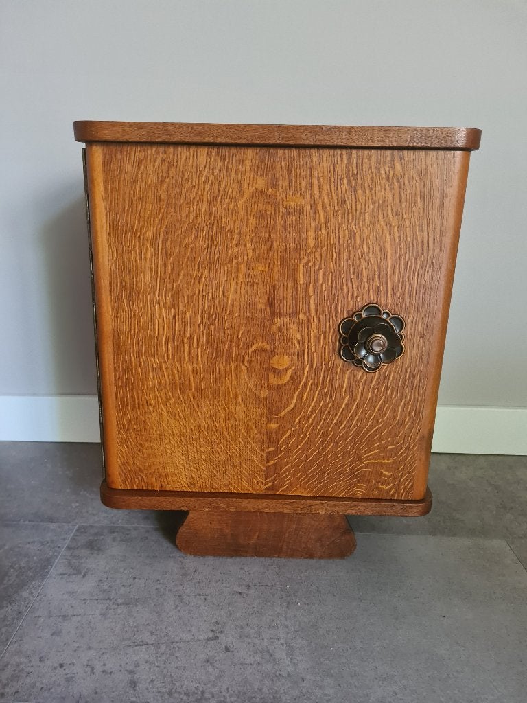 Art Deco nachtkast jaren 20/30 Amsterdamse school Vintage, Ophalen of Verzenden