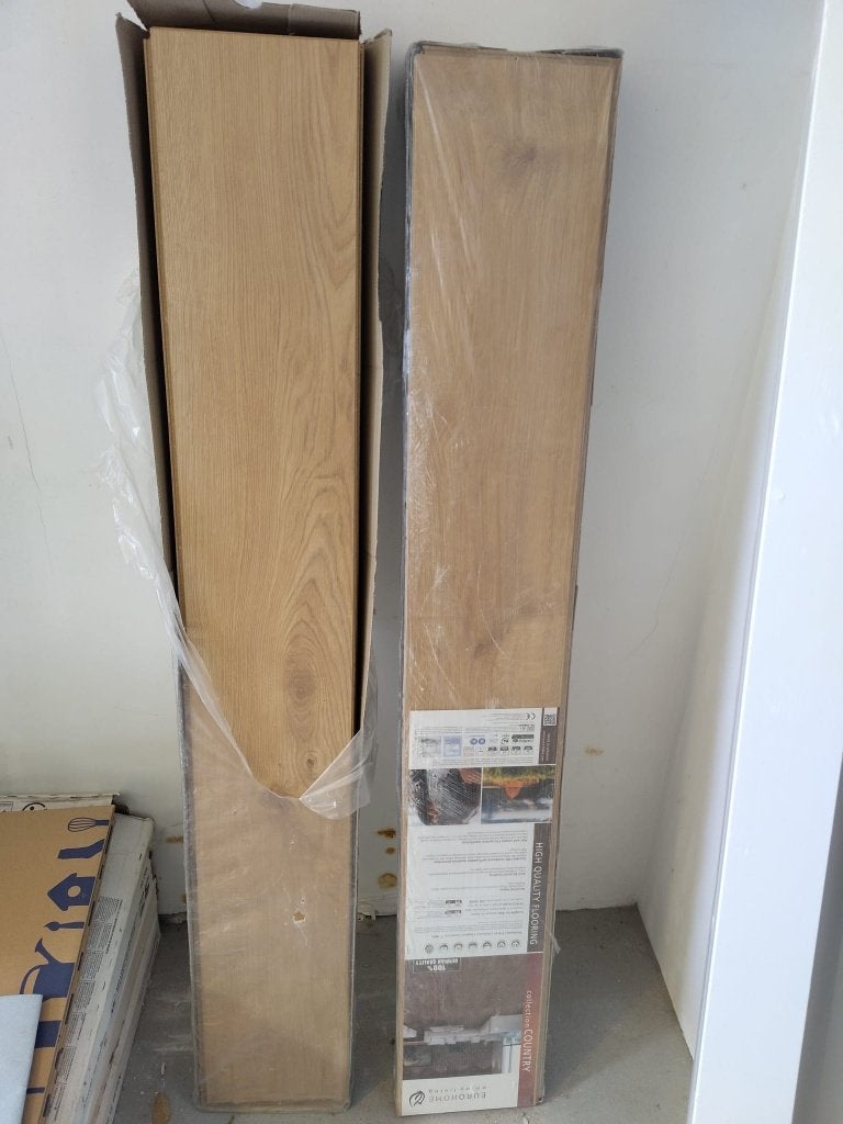 4.44 m2 Sherwood Oak laminaat (Eurohome Country), Ophalen, 50 tot 150 cm, Nieuw, Minder dan 5 m²