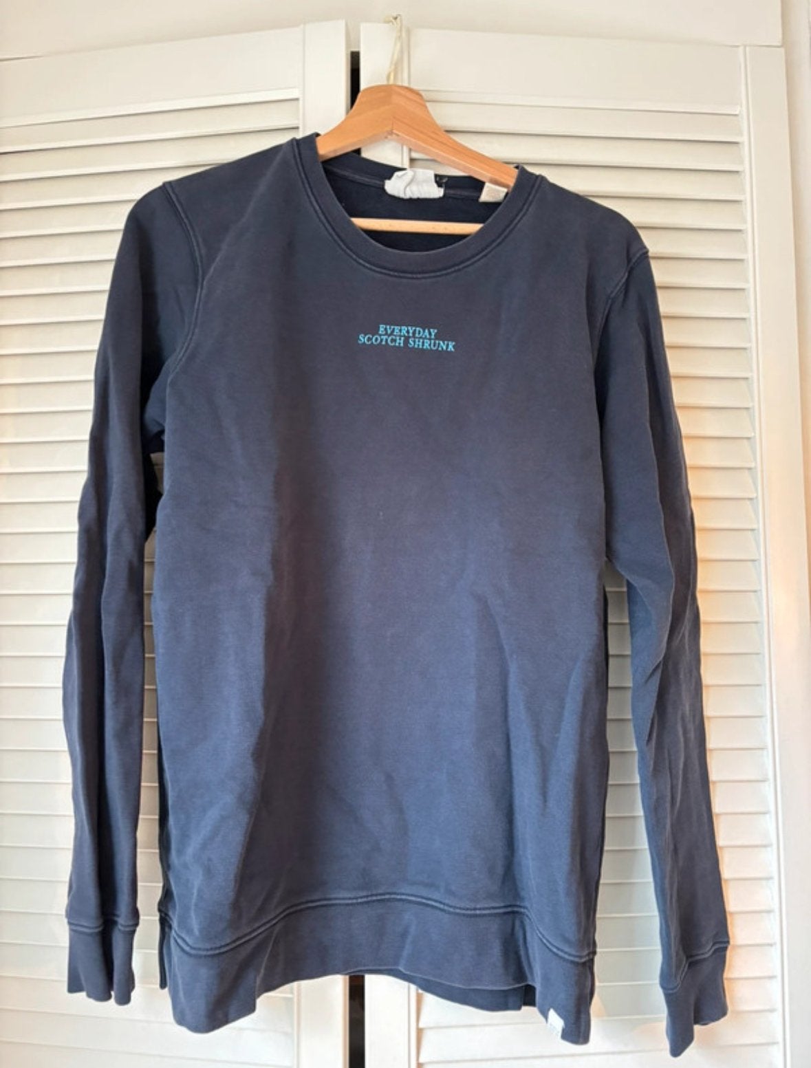 Stijlvolle blauwe trui Scotch & Soda maat 16, Ophalen of Verzenden, Zo goed als nieuw, Overige maten, Blauw